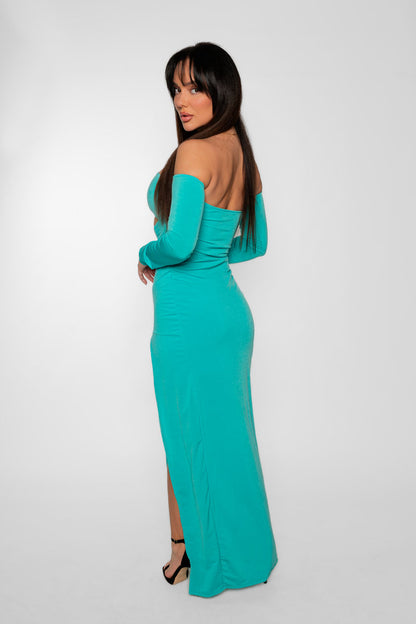 Vestido maxi ,sexi de hombros descubiertos